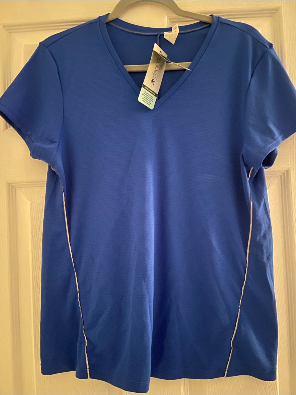 Ideology Royal Blue V-Neck Athletic Short Sleeve Top